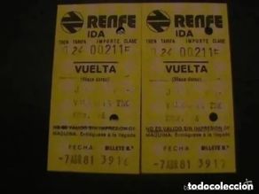 Coleccionismo billetes de transporte: BILLETES TREN RENFE IDA-VUELTA JÁTIVA -VALENCIA CONSECUTIVOS.1981